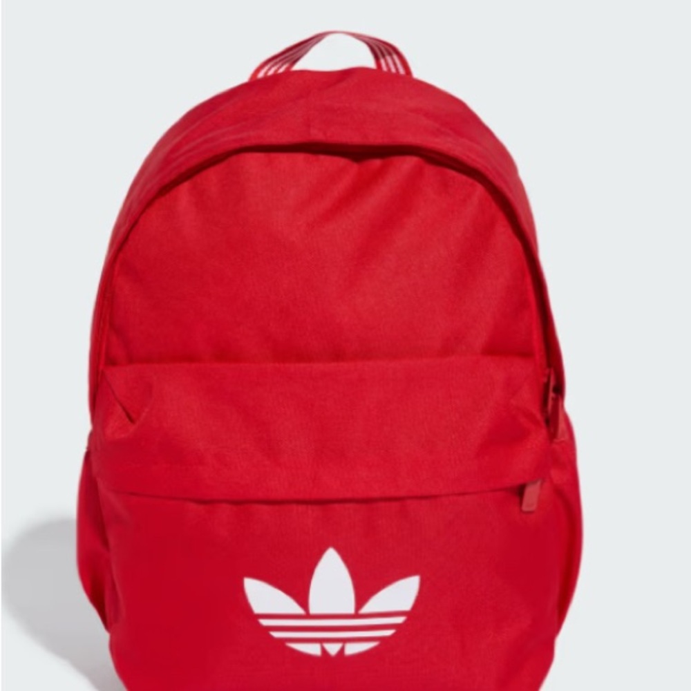 Adidas Men's Red Backpack with White Logo